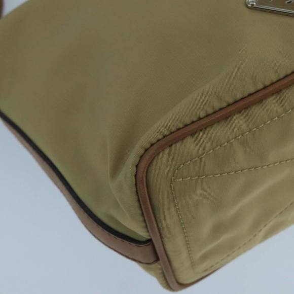 PRADA Shoulder Bag Nylon Beige Auth 104591 - Picture 15 of 16